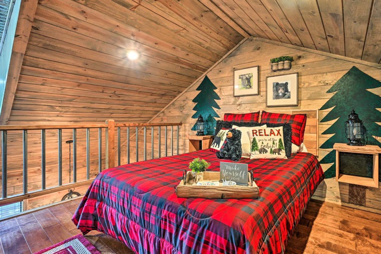 Luxe Broken Bow Cabin With Tesla Charging Station Stephens Gap Exterior foto